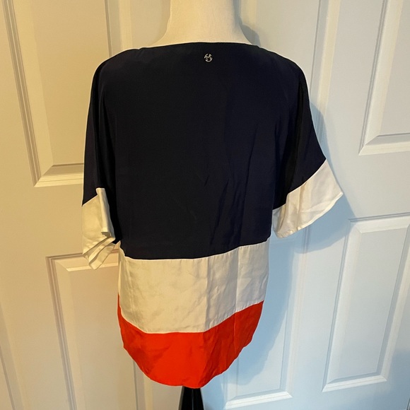 Marie Oliver silk colorblock blouse - Picture 3 of 6